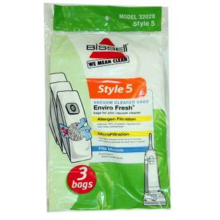 Bissell Genuine Style 5 ENVIRO FRESH Vacuum Cleaner Bags, 3 Pack