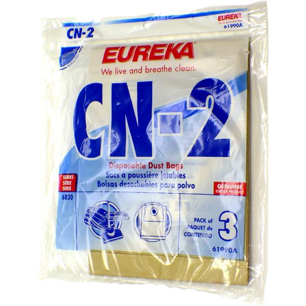 Eureka CN-2 Vacuum Bags 61990A - Genuine - 3 Pack