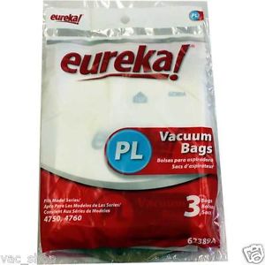 Eureka PL Vacuum Bags 62389 - Genuine - 3 pack
