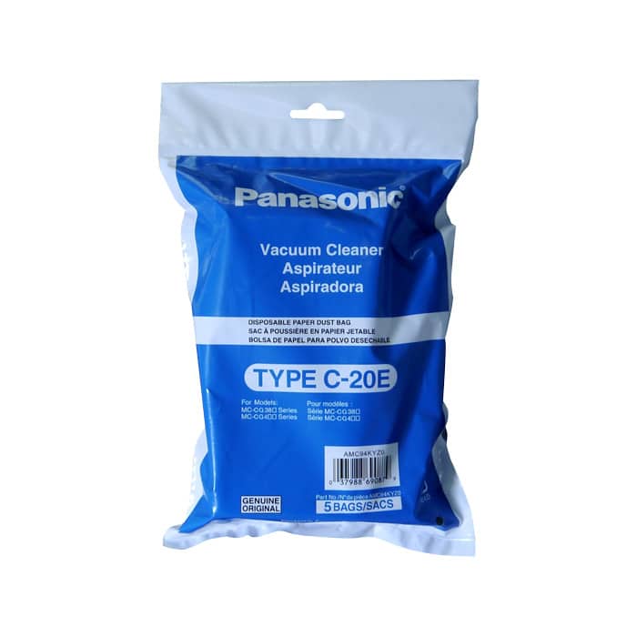 Panasonic AMC94KYZ0 Type C-20 C-20E Genuine  Vacuum Bag, 5 Pack