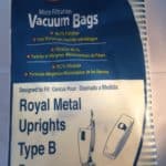 Royal Upright Type B Vacuum Cleaner Allergy Bags
