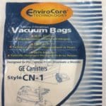 GE Canisters Style CN-1 Vacuum bags by EnviroCare Technologies