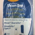 Riccar EnviroCare Supralite Simplicity Type F Vacuum Bags