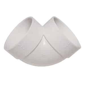 90 ° Short Central Vacuum PVC