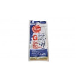 Genuine Hoover Standard "G" Vacuum Bags Part # 4010008G 3 Pack