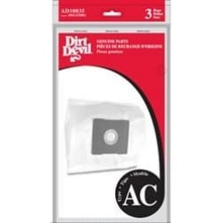 Genuine Dirt Devil AC Vacuum Bags, 3 Pack, Part # AD10035