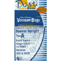 Hoover Type A Allergen Filtration Vacuum Bags, 9 Pack