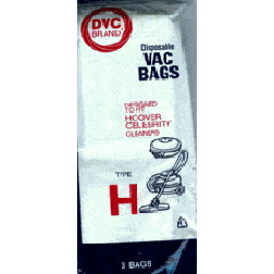 Hoover Type H DVC Brand Vacuum Bags, 3 Pack