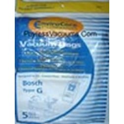 Bosch Type G Microfiltration with Closure Vacuum Bags, 5 Pack