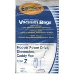 Hoover Type Z Allergen Microlined Vacuum Bags, 9 Pack