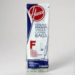 Genuine Hoover Standard "F" Vacuum Bag Part # 4010007F 3 Pack