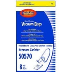 Kenmore 50570 Envirocare MicroLined Canister 'I' Paper Bags, 8 Pack