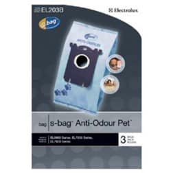 Electrolux  S-bag Anti-Odor Pet Vacuum Bags, Part # EL203B